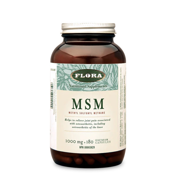 MSM (Methyl Sulfonyl Methane) - Flora - 180 capsules